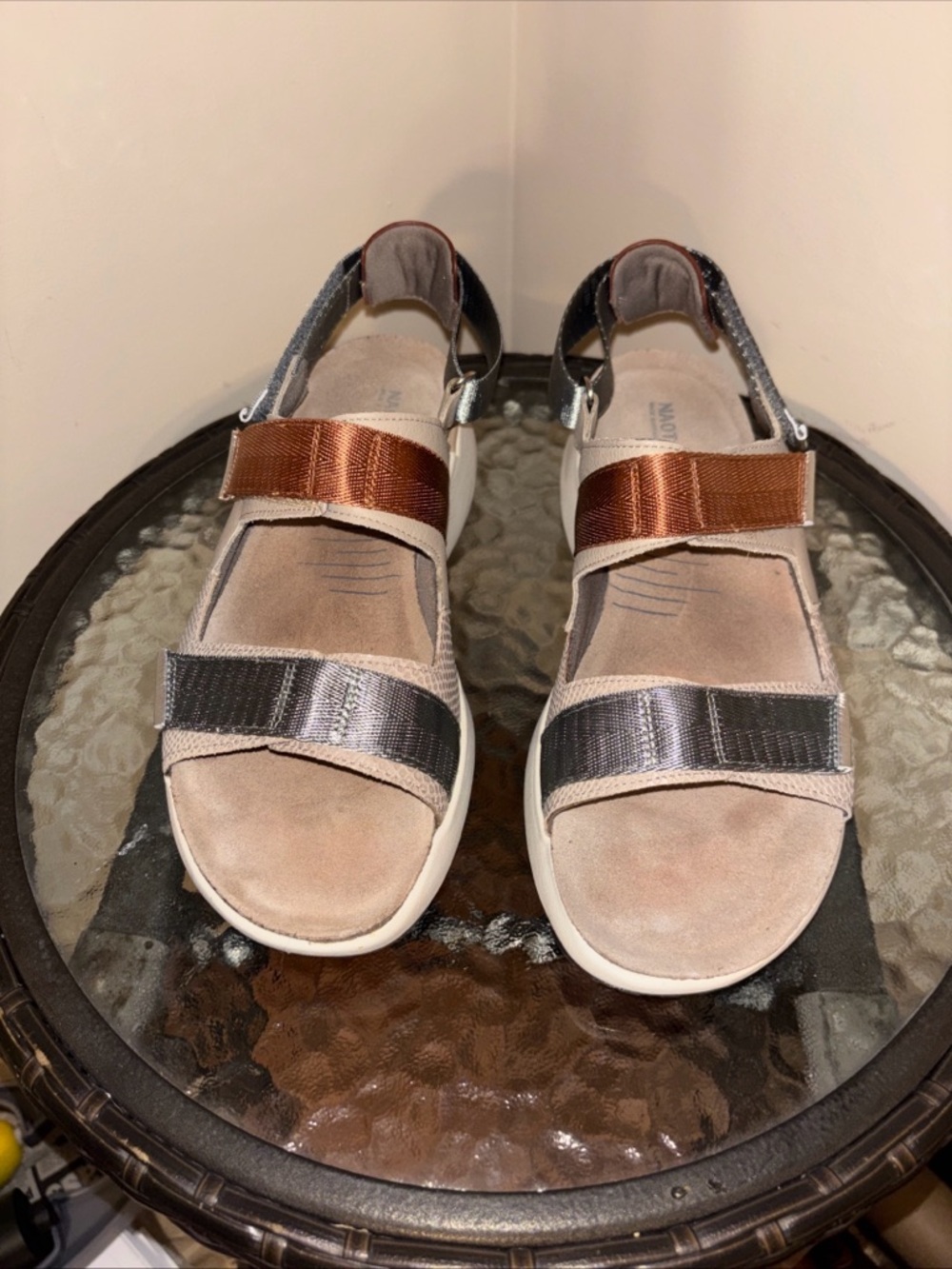 Naot Odyssey Two-Tone Strappy Sandals